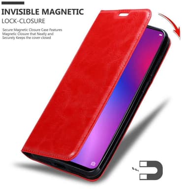 Oppo R17 lommebokdeksel case (rød)