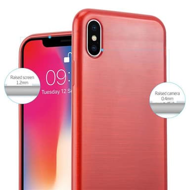 iPhone X / XS silikondeksel cover (rød)
