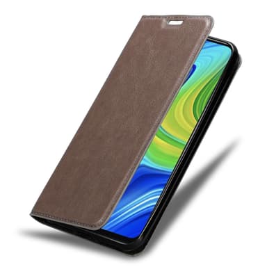 Xiaomi RedMi NOTE 9 lommebokdeksel case (brun)