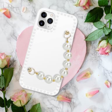 iPhone 11 PRO Deksel med kjede (hvit)
