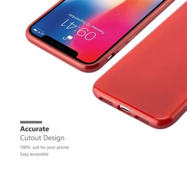 iPhone X / XS silikondeksel cover (rød)