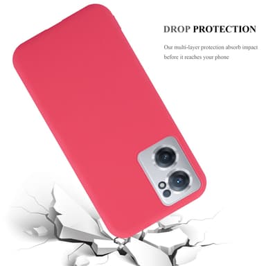 Deksel OnePlus Nord CE 2 5G Silikon cover (rød)