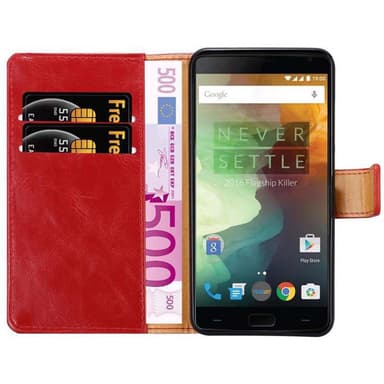 OnePlus 2 lommebokdeksel etui (rød)