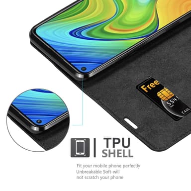 Xiaomi RedMi 10X 4G lommebokdeksel case (svart)