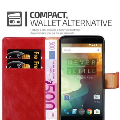 OnePlus 2 lommebokdeksel etui (rød)