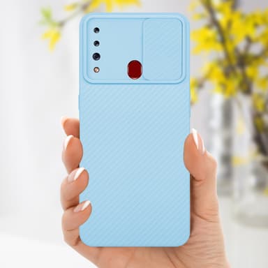 Deksel Samsung Galaxy A20s cover (blå)