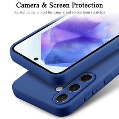 Samsung Galaxy A55 silikondeksel case (Blå)