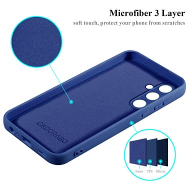 Samsung Galaxy A55 silikondeksel case (Blå)