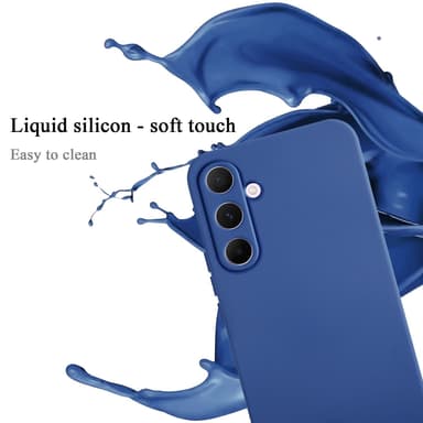 Samsung Galaxy A55 silikondeksel case (Blå)