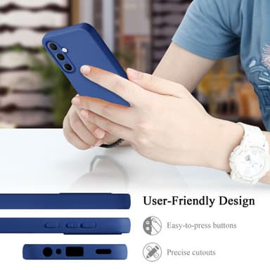 Samsung Galaxy A55 silikondeksel case (Blå)