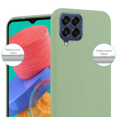 Deksel Samsung Galaxy M33 5G Silikon cover (grønn)