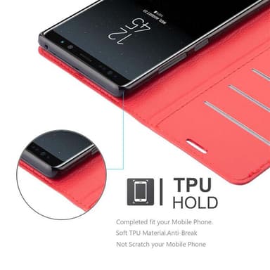 Samsung Galaxy NOTE 8 Deksel Etui Case (rød)