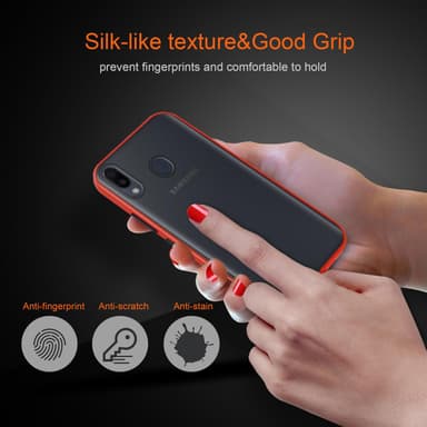 Samsung Galaxy M20 Deksel Case Cover (gjennomsiktig)