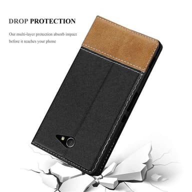 Sony Xperia M2 / M2 AQUA Deksel Case Cover (svart)