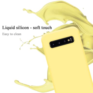 Samsung Galaxy S10 4G silikondeksel case (gul)