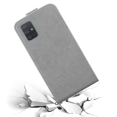 Samsung Galaxy A71 4G deksel flip cover (grå)