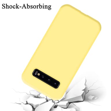 Samsung Galaxy S10 4G silikondeksel case (gul)