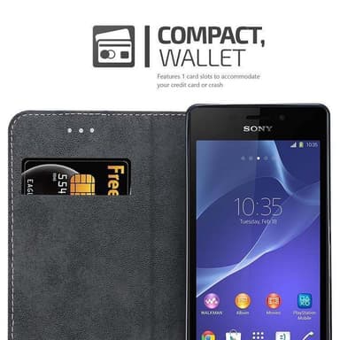 Sony Xperia M2 / M2 AQUA Deksel Case Cover (svart)
