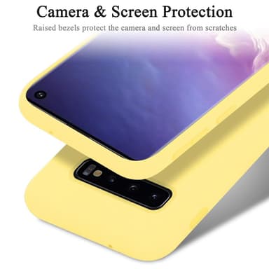 Samsung Galaxy S10 4G silikondeksel case (gul)