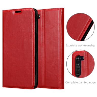 Motorola EDGE lommebokdeksel case (rød)