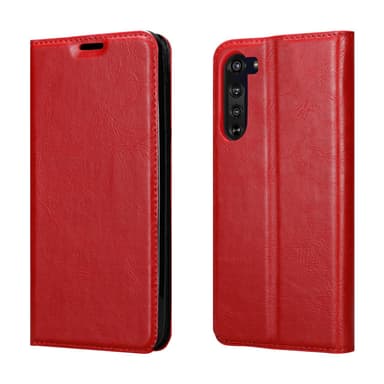 Motorola EDGE lommebokdeksel case (rød)