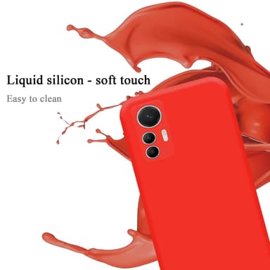 Xiaomi 12 LITE silikondeksel case (rød)