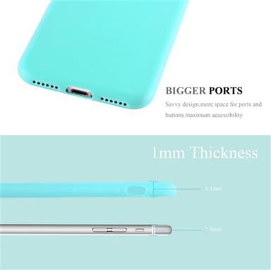 Deksel iPhone 7 / 7S / 8 / SE 2020 Silikon cover (blå)