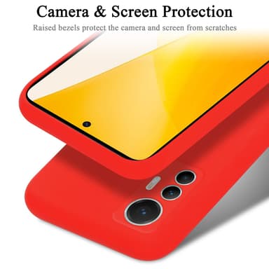 Xiaomi 12 LITE silikondeksel case (rød)