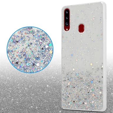 Samsung Galaxy A20s Silikondeksel Glitter