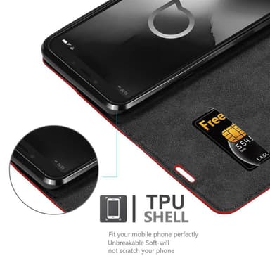 Alcatel 1S 2019 lommebokdeksel case (rød)