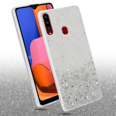 Samsung Galaxy A20s Silikondeksel Glitter