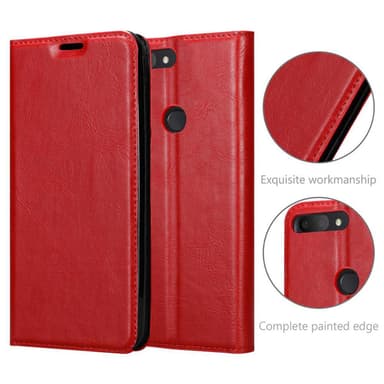 Alcatel 1S 2019 lommebokdeksel case (rød)