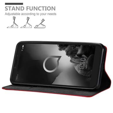 Alcatel 1S 2019 lommebokdeksel case (rød)