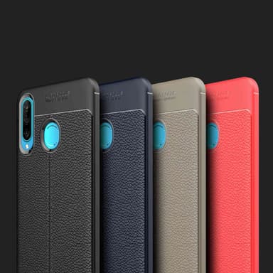 Huawei P30 LITE Deksel Kunstskinn (svart)