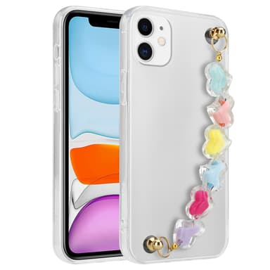 iPhone 11 Deksel med kjede (gjennomsiktig)