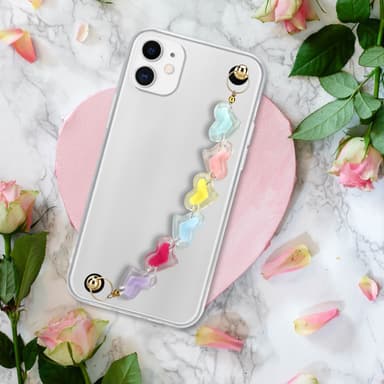 iPhone 11 Deksel med kjede (gjennomsiktig)