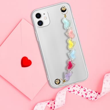 iPhone 11 Deksel med kjede (gjennomsiktig)