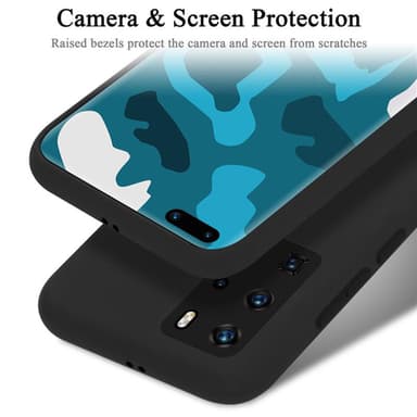 Huawei P40 PRO / P40 PRO+ silikondeksel case (svart)