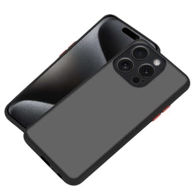 iPhone 15 PRO MAX Deksel Case Cover (Svart)