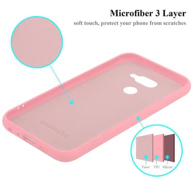 LG K40S silikondeksel case (rosa)