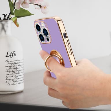 iPhone 13 PRO silikondeksel case (lilla)