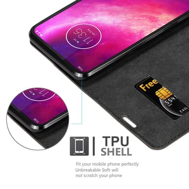 Motorola ONE HYPER lommebokdeksel case (brun)