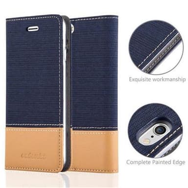 iPhone 6 / 6S lommebokdeksel etui (blå)