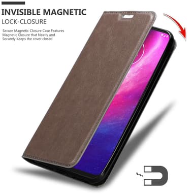 Motorola ONE HYPER lommebokdeksel case (brun)