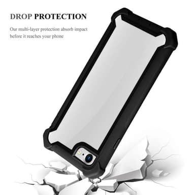 iPhone 7 / 7S / 8 / SE 2020 Deksel Case Cover (svart)