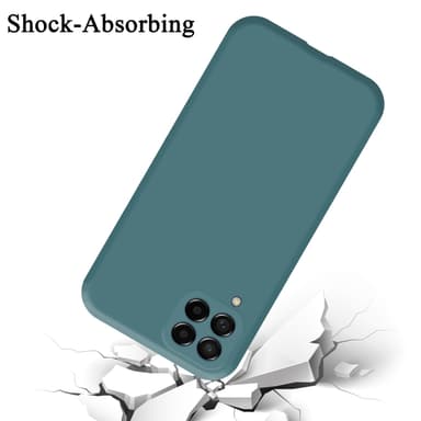 Samsung Galaxy M53 5G silikondeksel case (grønn)