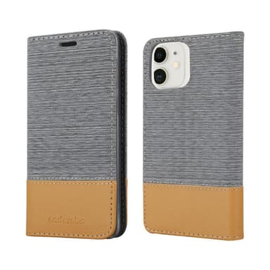iPhone 12 MINI lommebokdeksel etui (grå)