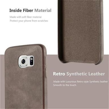 Samsung Galaxy S6 Hardt Deksel Cover (brun)
