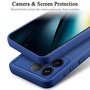 Xiaomi Poco F6 Pro silikondeksel case (blå)
