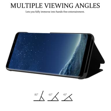Samsung Galaxy S8 lommebokdeksel etui (svart)